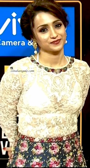 Trisha Krishnan Hot sexy transparent white dress 4 (1)